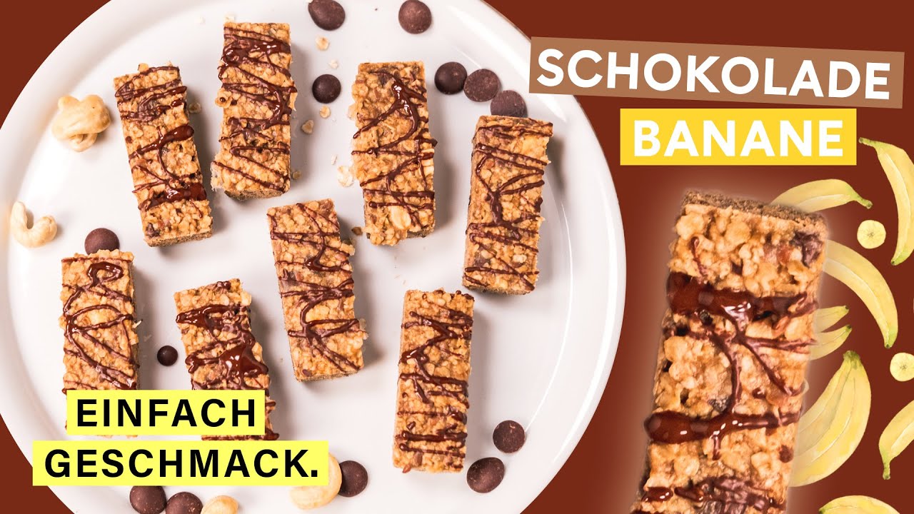 Müsliriegel mit Banane selber machen