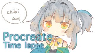 【Procreate】 speed paint / イラストメイキング / Time lapse  OC!