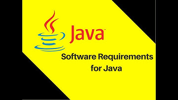 1.4 Software Requirements for Java