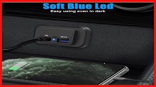 12V USB Outlet, Dual Quick Charge 3.0 12V Socket USB Charger and PD Type-C (USB C), 12V 24V USB