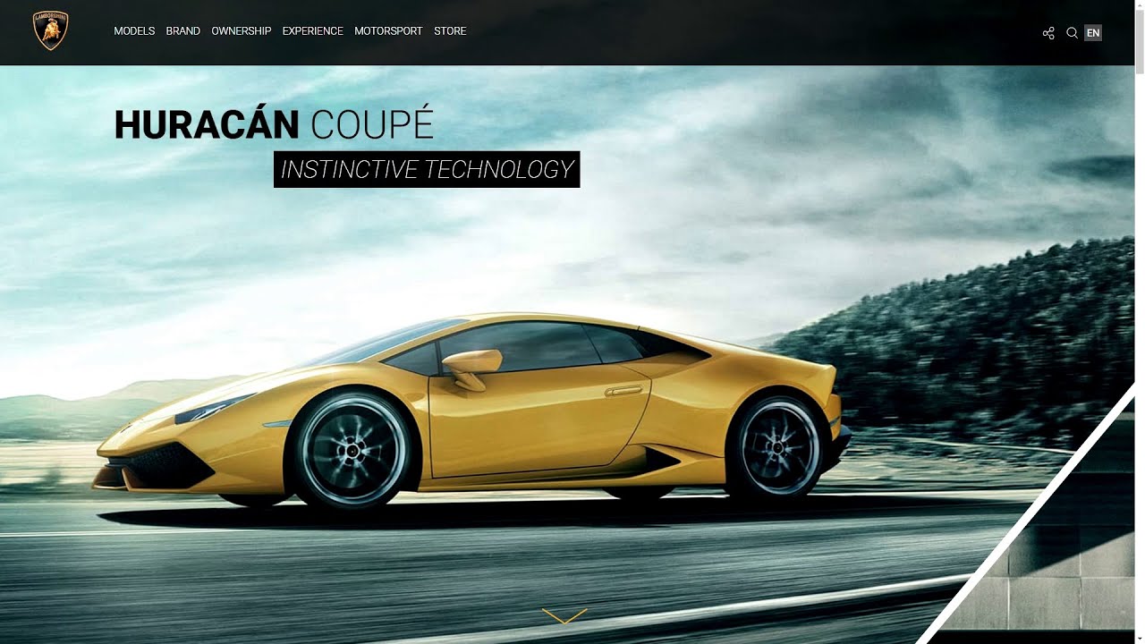 The new Lamborghini.com