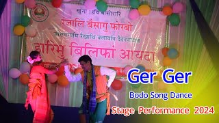 Ger Ger Bodo Song Dance Live Performance  At Maraigami 2024 ll Bikash Official