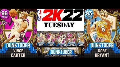 DUNKTOBER!! NBA 2k22 Locker Codes + Tokens! NBA 2k22 MyTeam Pack Opening Highlights