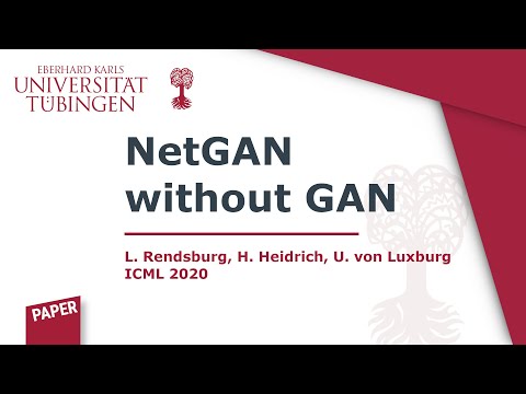 NetGAN without GAN (ICML 2020)