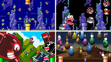 All Enemy Generators in Super Mario Construct! - Super Mario World Enemies