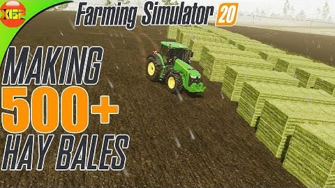 500+ Hay Bales | Farming Simulator 20 Timelapse