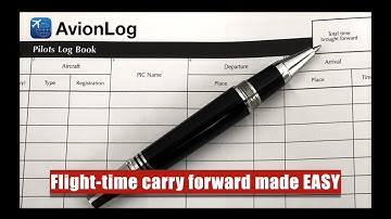 Carrying your flight time over - AvionLog