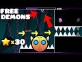 3 FREE DEMONS, SECRET WAYS (WORKING 2021) | Geometry Dash