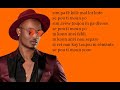 K-DILAK MESAJE A-POU TI MOUN YO (official lyrics video)