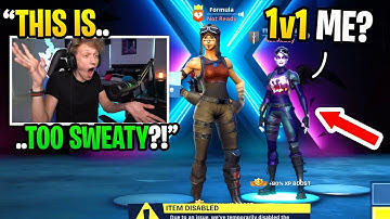 I challenged the NEXT FAZE SWAY to 1v1 me in Fortnite and THIS happened... (amazing)
