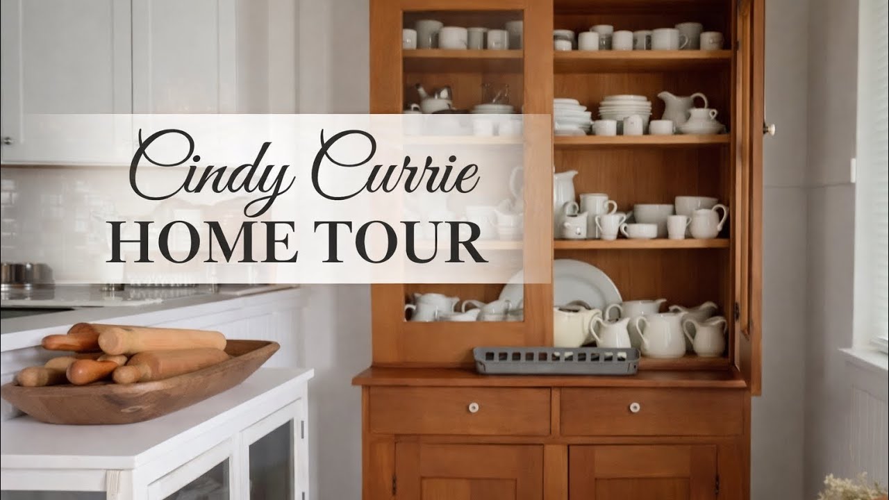 COZY COUNTRY COTTAGE FARMHOUSE HOME TOUR ~ Soft Relaxing Antique ...
