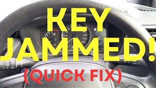 Steering Wheel Locked Key Won't Turn - SIMPLE FIX