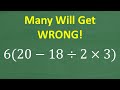 Understanding Order of Operations and Basic Math Concepts