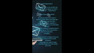 Wednesday Ministry Support: Email Management #shorts