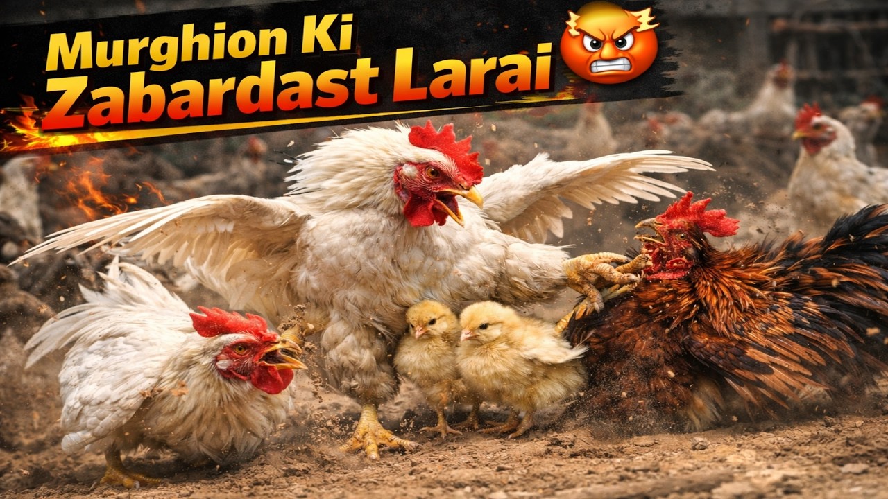 Murghion Ki Zabardast Nok Jhok 🐔😂 | Funny Farm Moment | Hamare Dost Animals