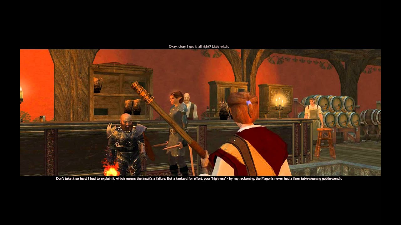 NWN2 OC Khelgar, Neeshka, Qara trade insults