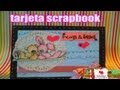 tarjeta scrapbook para cualquier ocación