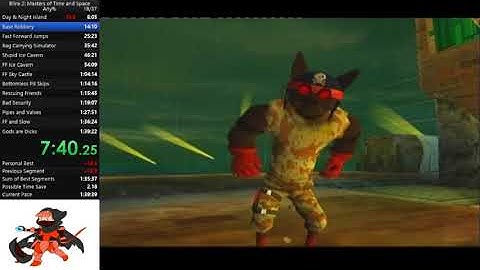 Blinx 2 any% speedrun in 1:38:47