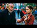 AS HE PASSED BY THE YOUNG VIOLINIST, THE MAESTRO FROZE WHEN HE HEARD HER PLAYING A SONG IT W