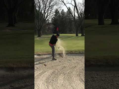 I'm a pro out the sand... #golf #golfcoursevlog #bogeygolf