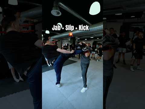 Jab → Slip → Roundhouse Kick 🦶 mit Mladen #mma #kickboxing #boxing