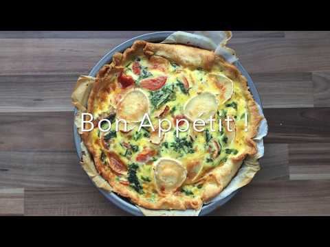spinach,-tomato-and-goat-cheese-quiche-|-quiche-à-l'épinard,-tomates-et-fromage-de-chèvre