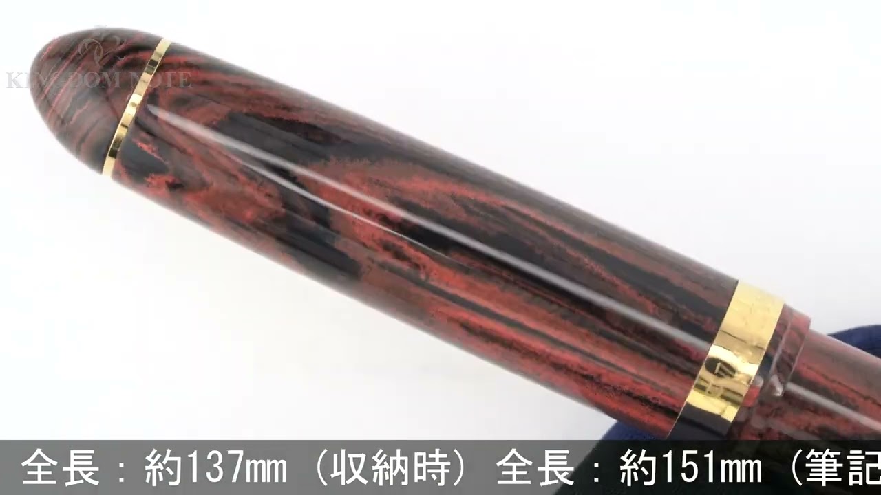 PLATINUM プラチナ 万年筆 #3776 マーブルエボナイト ジュピター 細字