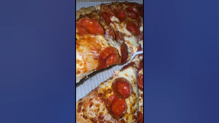 Late night meal pepperoni pizza from pizza hut  #d...