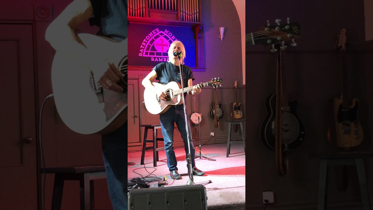 Dean Batstone plays a verse from Selfies on his new Blackwood Grand Concert Guitar