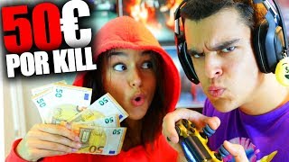 MI HERMANA ME DA 50€ POR KILL EN FORTNITE *NO SALE BIEN* - AlphaSniper97