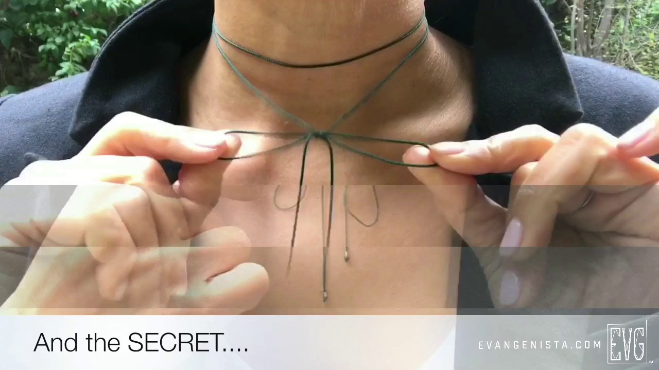 How to tie your Dainty Romantic Choker | EVANGENISTA