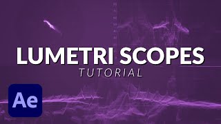 How To Work With Lumetri Scopes in After Effects Tutorial