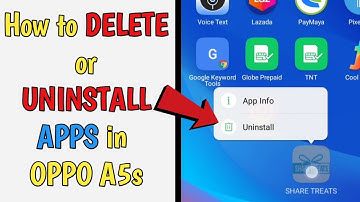 How to Delete or Uninstall Application in OPPO A5s | OPPO A5s Tutorial