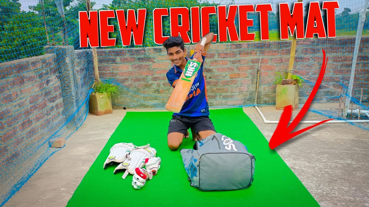 Batting on New Cricket Mat 🎯