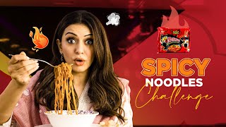 Spicy Noodles Challenge🔥 || Samyang Korean 2X Spicy Noodles || Hansika Motwani || Silly Monks