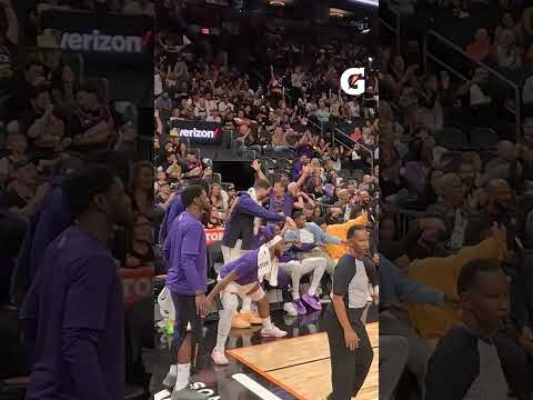 A behind-the-back dribble