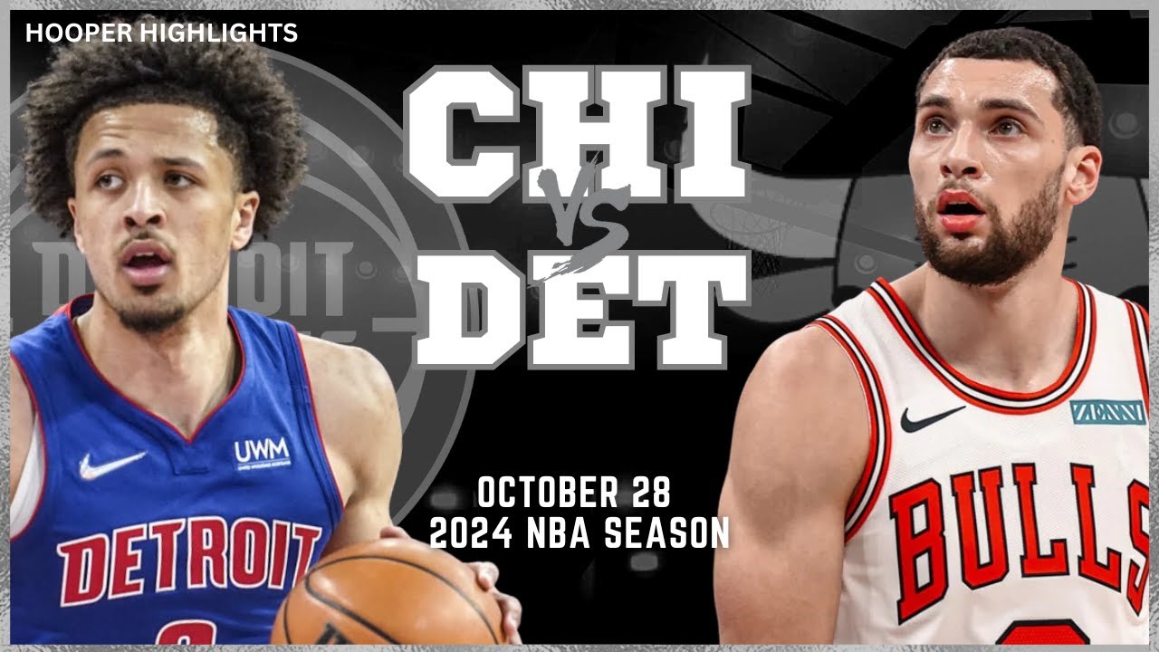 Chicago Bulls vs Detroit Pistons Full Game Highlights | Oct 28 | 2024 NBA Season