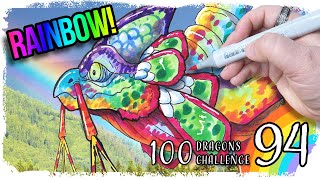 Rainbow Dragon!   | 100 Dragons Challenge - 94