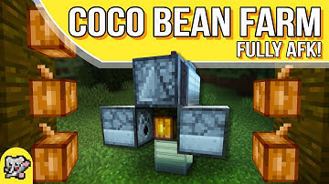 Coco Bean Farm FULLY AFK | Minecraft Farm Tutorial | BEDROCK MCPE XBOX PS SWITCH