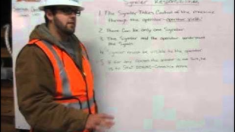 Responsibilities of Signaler and Operator with Evan Bedford