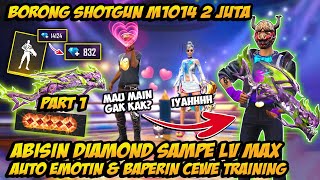 BORONG SKIN SENJATA LEGENDARY M1014 2JUTA!? AUTO EMOTIN & BAPERIN CEWE TRAINING SAMPE GAGAL FOKUS