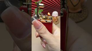 Creativelighter Unlocking Red Leather Pattern Rocker Arm Lighter