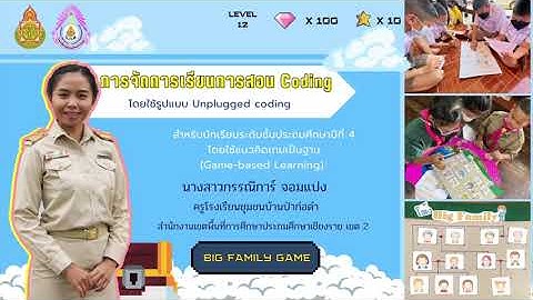 การจัดการเรียนการสอน Coding โดยใช้รูปแบบ Unplugged coding