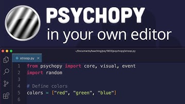 PsychoPy - Manual install via Conda (PsychoPy in VSCode)