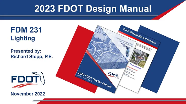 FDOT 2023 FDM 231 - Lighting