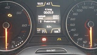 Seat Leon 3 - lap timer activation - vključitev štoparice