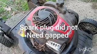 Murray lawn mower with Briggs and Stratton e450 engine tune up