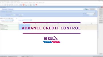 Advance Credit Control - SQL Accounting Software