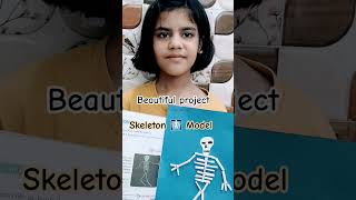 🎨🧠 Creativity + Science = Amazing Skeleton Model 💫#yt #science #skeleton #project #ytshorts