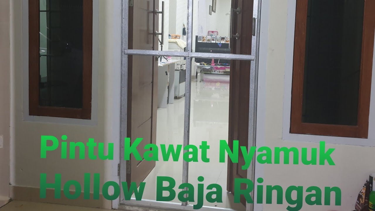 Cara Membuat  Pintu Kawat Nyamuk Hollow Baja  Ringan  YouTube